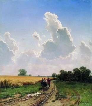 風景 Painting - モスクワの正午のブラツェヴォ郊外 1866 年の古典的な風景 イワン・イワノビッチ計画のシーン